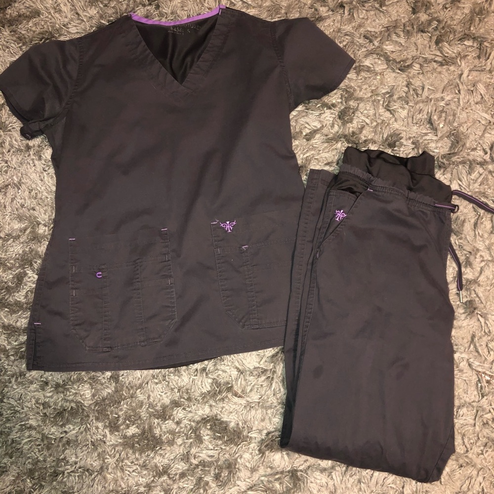 Med Couture Grey Scrubs